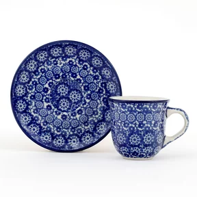 Filiżanka i spodek espresso B10 0,06l <br> 2615X Kobaltowa koronka